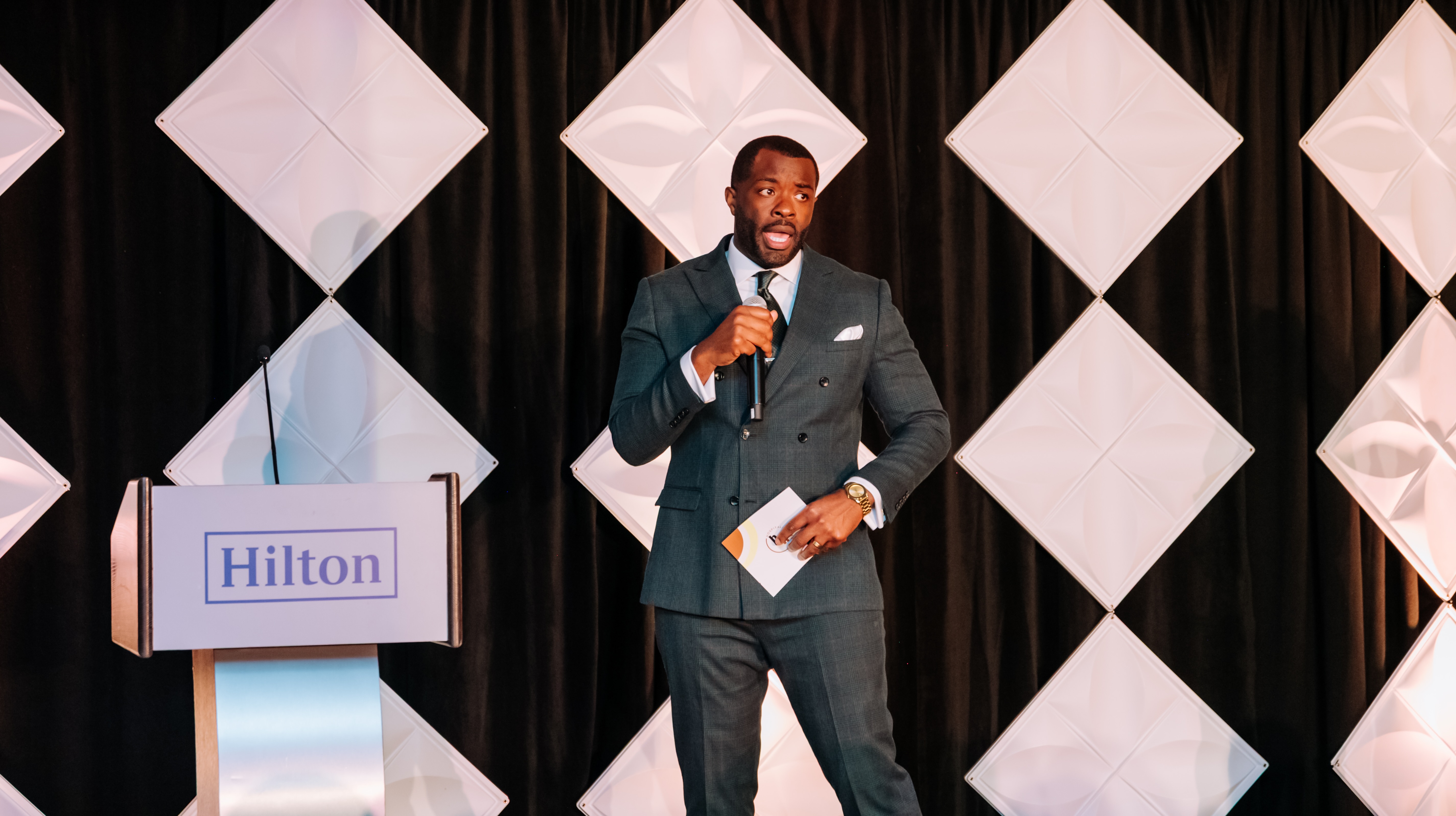Hauspitality on stage at Hilton